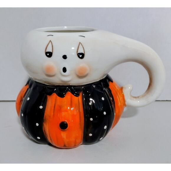 NEW~Johanna Parker Halloween Ghost Pumpkin Mug~ Collectibles ~ 2025 - Picture 1 of 3
